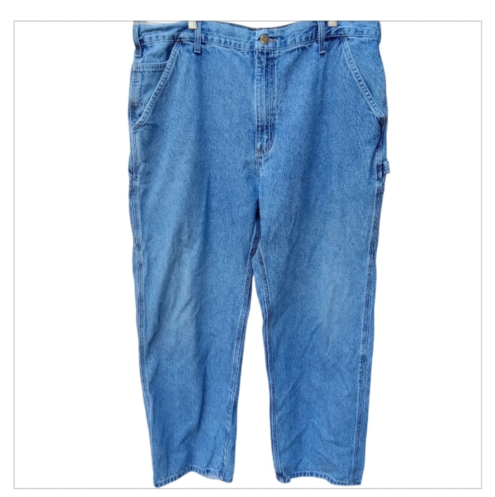 Carhartt Blue Denim Jeans Original Dungree Fit B13 Size 40×32